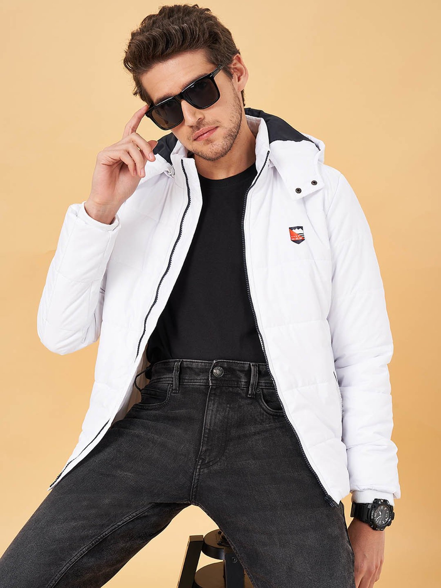 Hummel Blue Regular Fit Solid Jacket