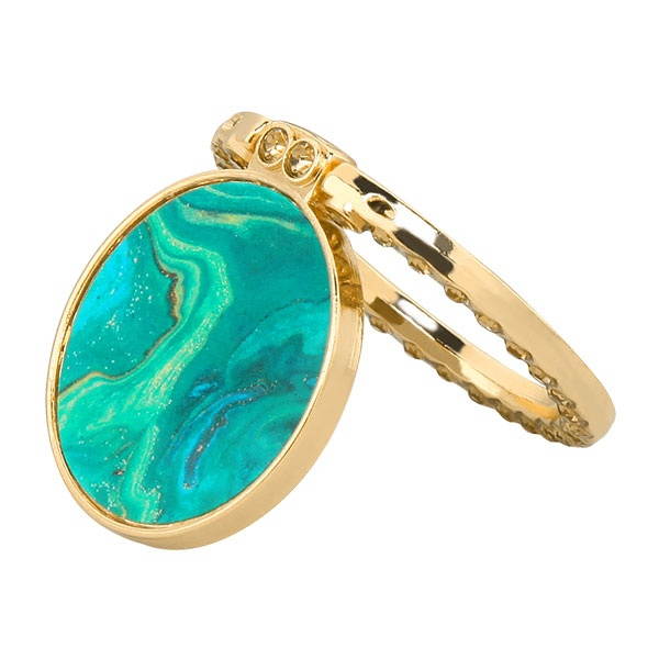 Smart Loop Universal Smartphone Ring Holder & Stand - Marble Green