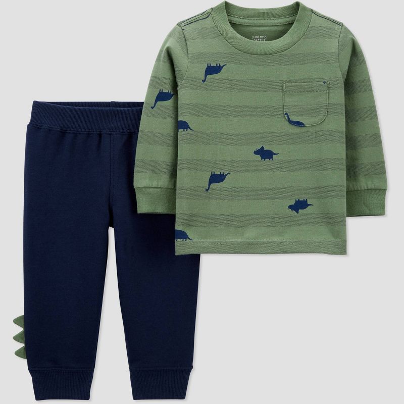 Baby Boys' 2pc Dino Top & Bottom Set - Just One You® made by carter's Green 3M