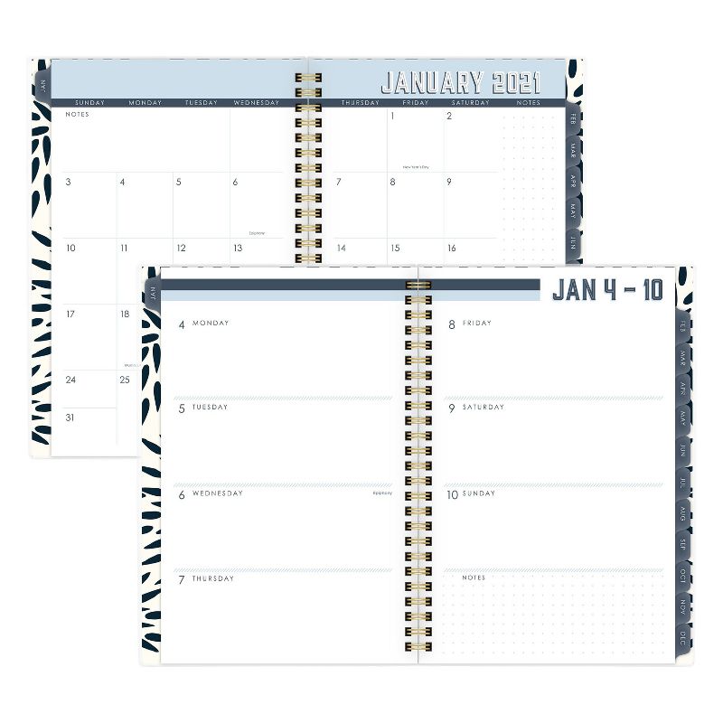 2021 Planner 5.875" x 8.5" CYO Mums The Word Black - Katie Kime