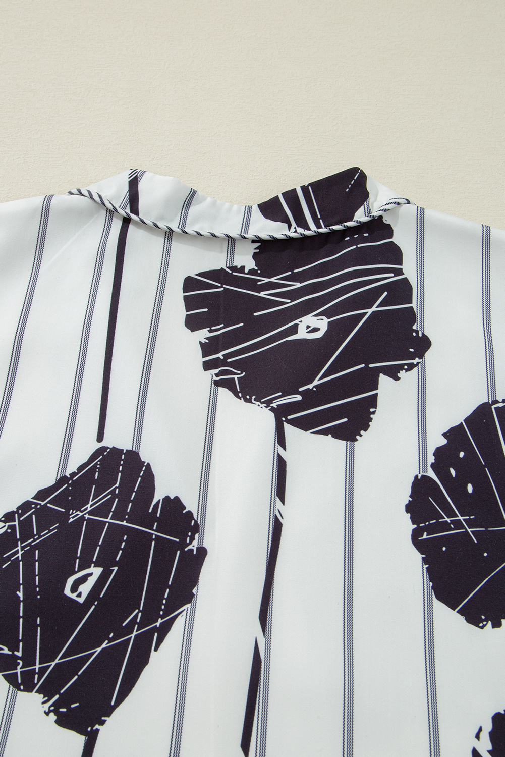 Black Leopard Patchwork Split Neck Ruffle Plus Size Dress