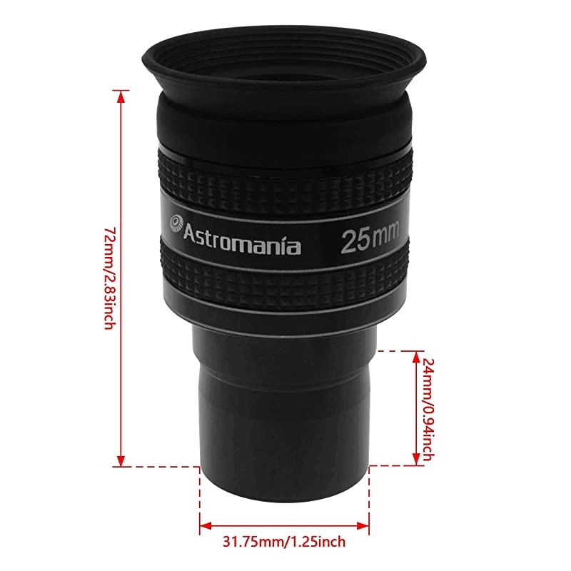 125quot 25mm 58Degree Planetary Eyepiece for Telescope