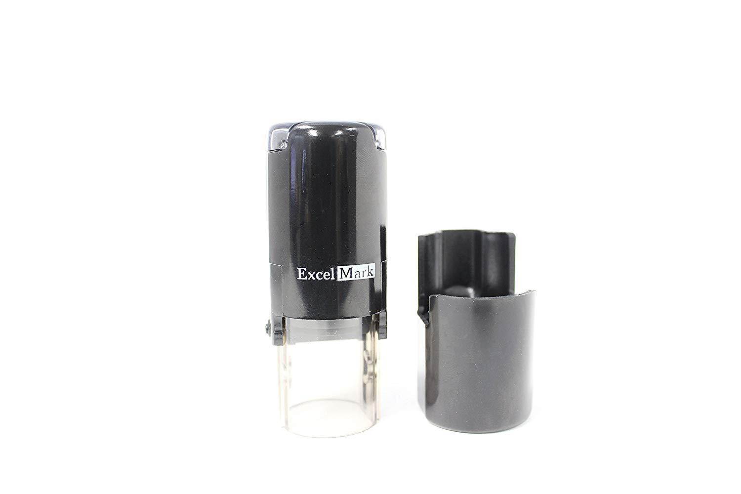 ENTERED - ExcelMark Self-Inking Rubber Stamp - A17 Red Ink (Stamp Only)