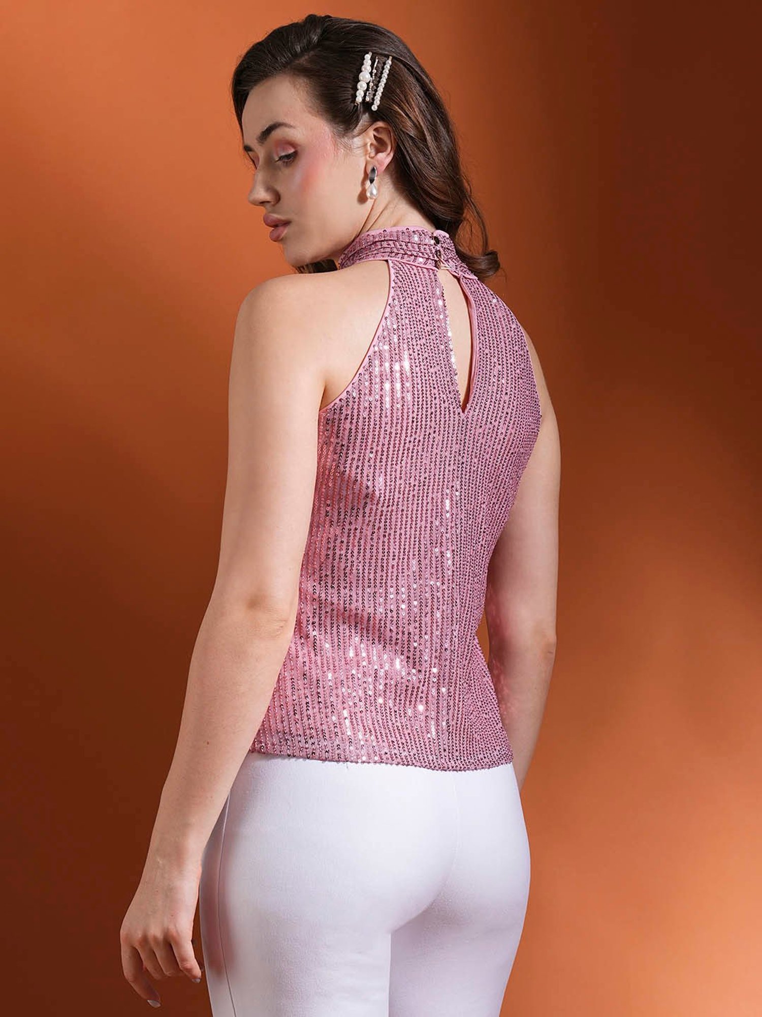 Globus Pink Embellished Top