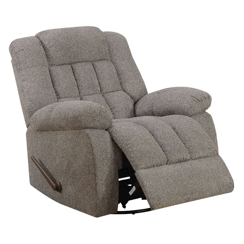 Bynet Chenille Gliding Recliner Warm Gray - HOMES: Inside + Out