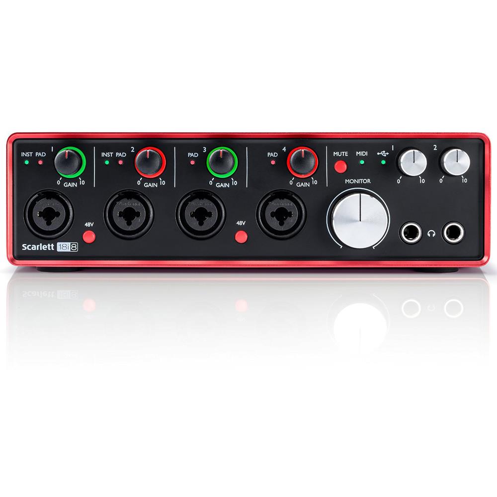 Focusrite Scarlett 18i8 2nd Gen 18 Input/8 Output USB 2.0 Audio Interface