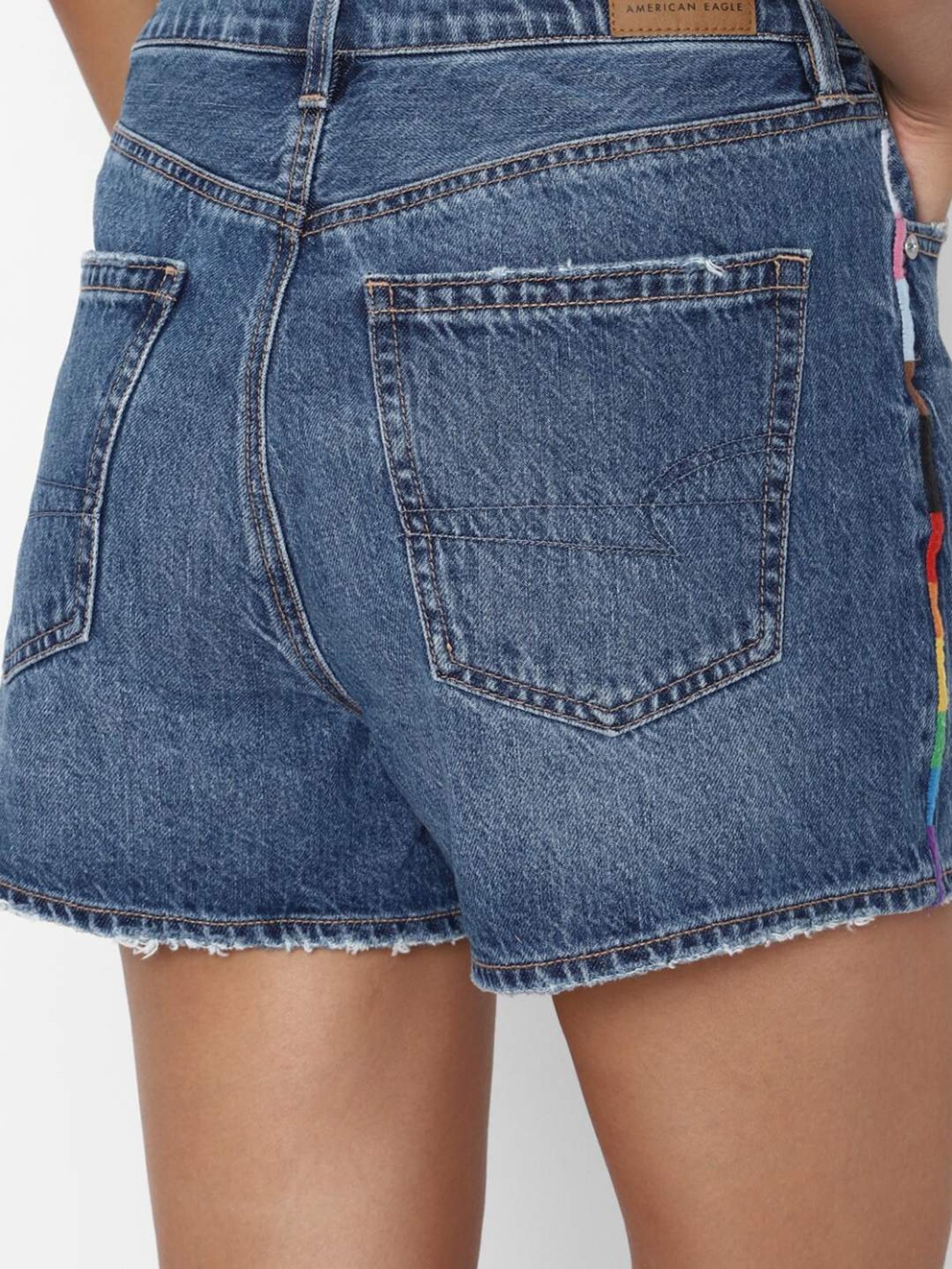 American Eagle Outfitters Blue Cotton Shorts