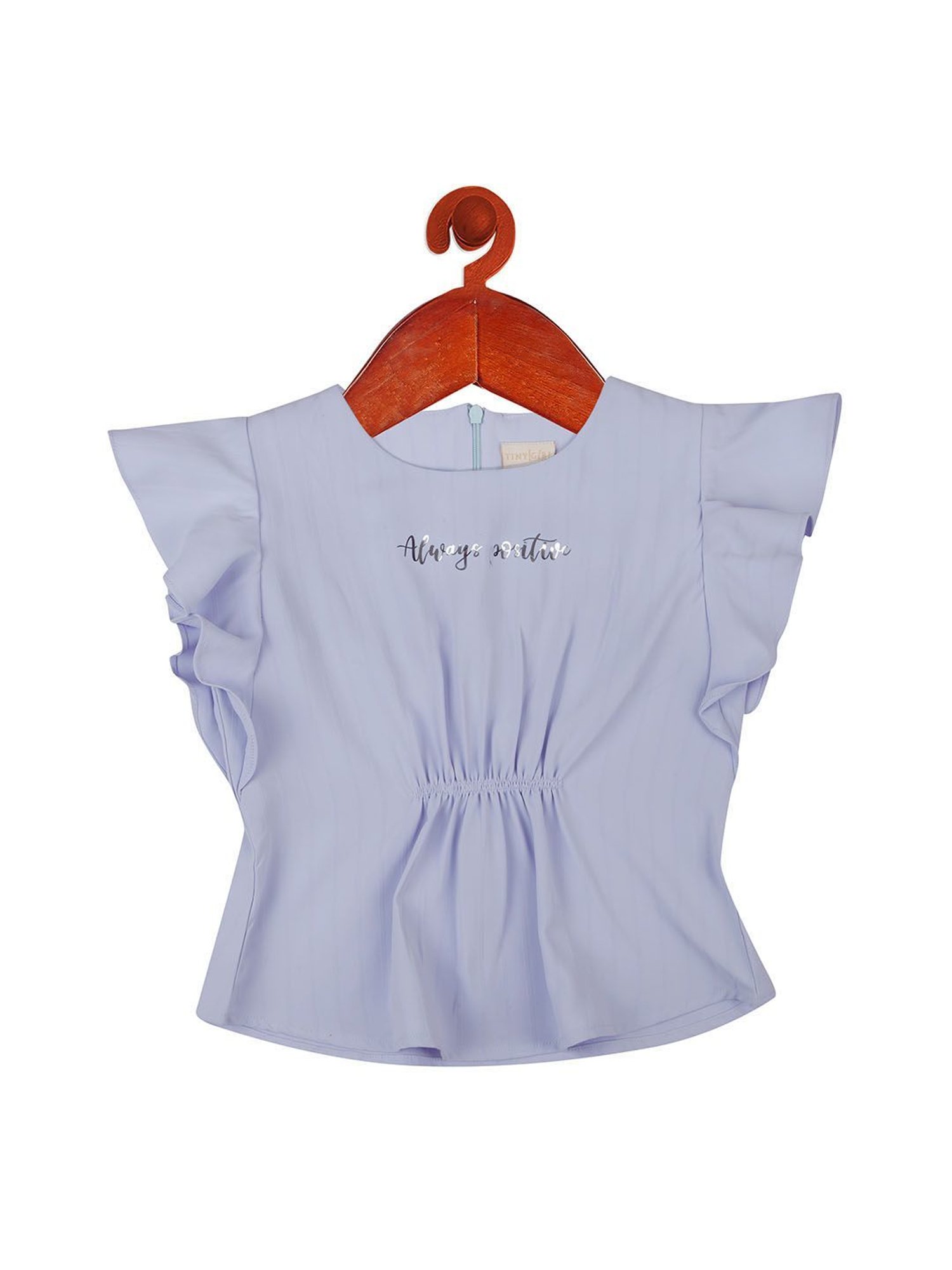 Tiny Girl Purple Printed Top