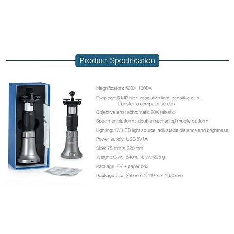 Supereyes G001J Digital Biology Microscope Portable Handheld Microscope