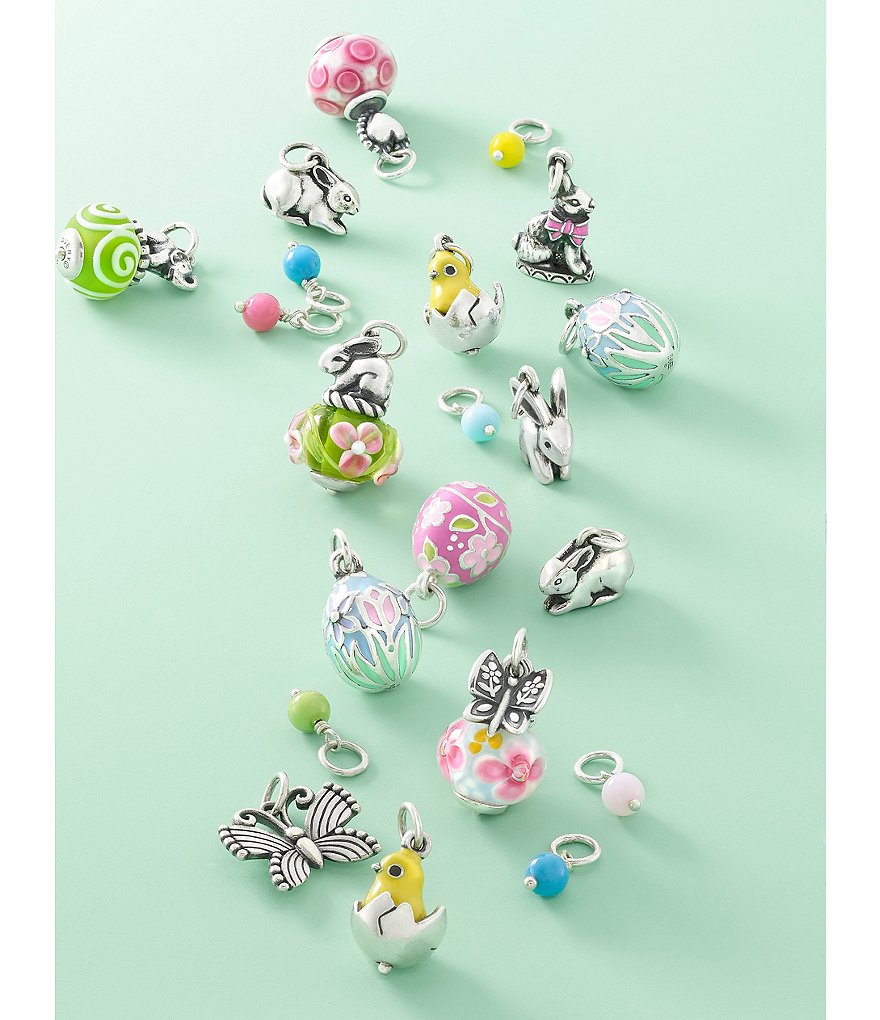 James Avery Enamel Floral Egg Charm