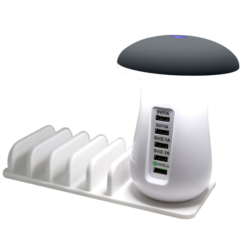 Trexonic 6A 5-Port USB Charging Station with Qualcomm Quick Charge 3.0 Technology