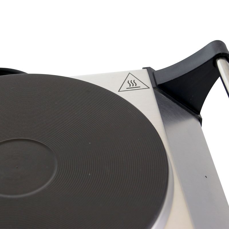 Better Chef Portable Stainless Steel Solid Element Single Electric Burner