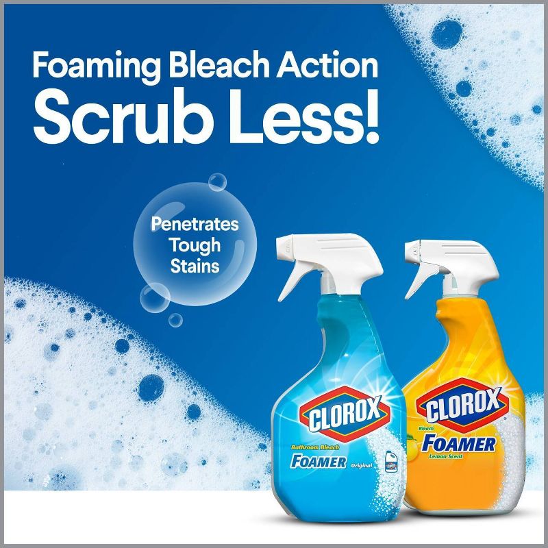 Clorox Bathroom Foamer with Bleach Spray Bottle Original - 30oz