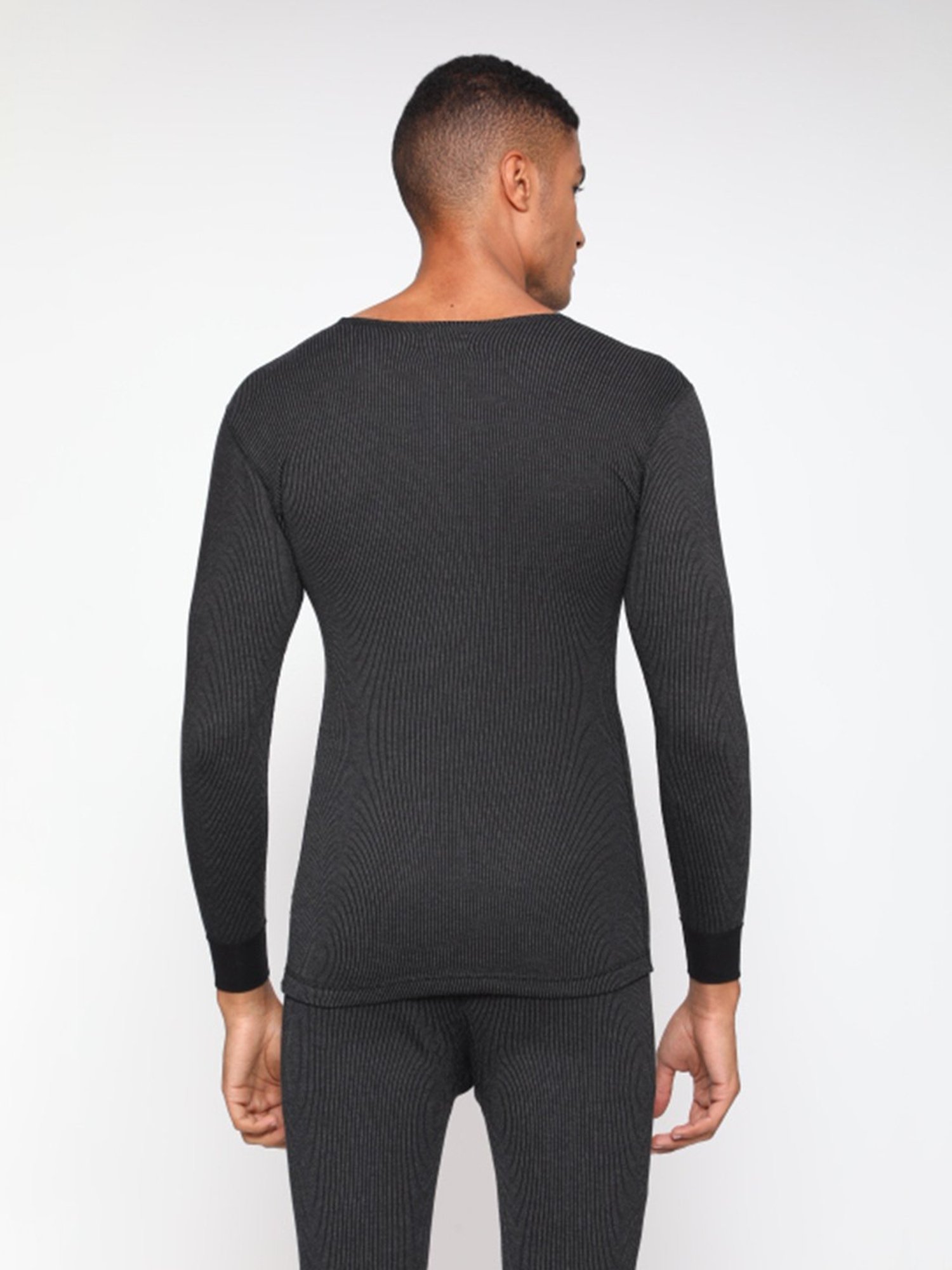 Sporto Black Striped Thermal Set
