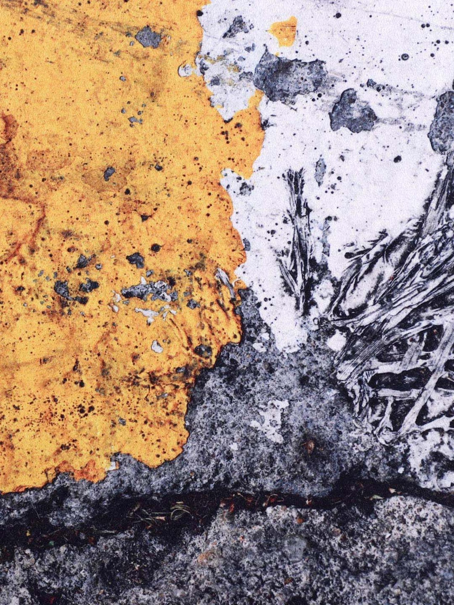 Romee Yellow & Grey Polyester Door Mat - Set of 1