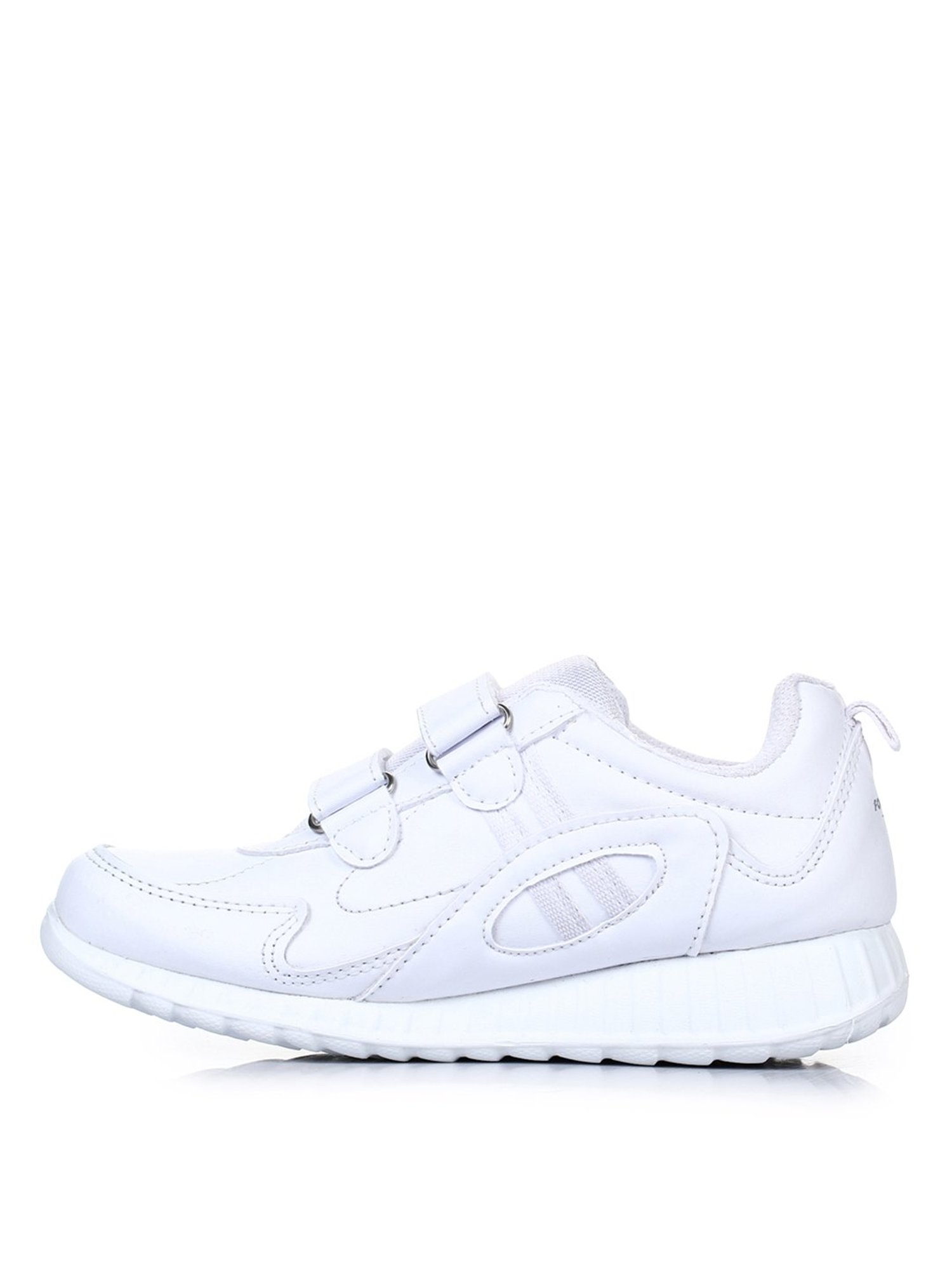 Force 10 By Liberty Kids White School Shoes