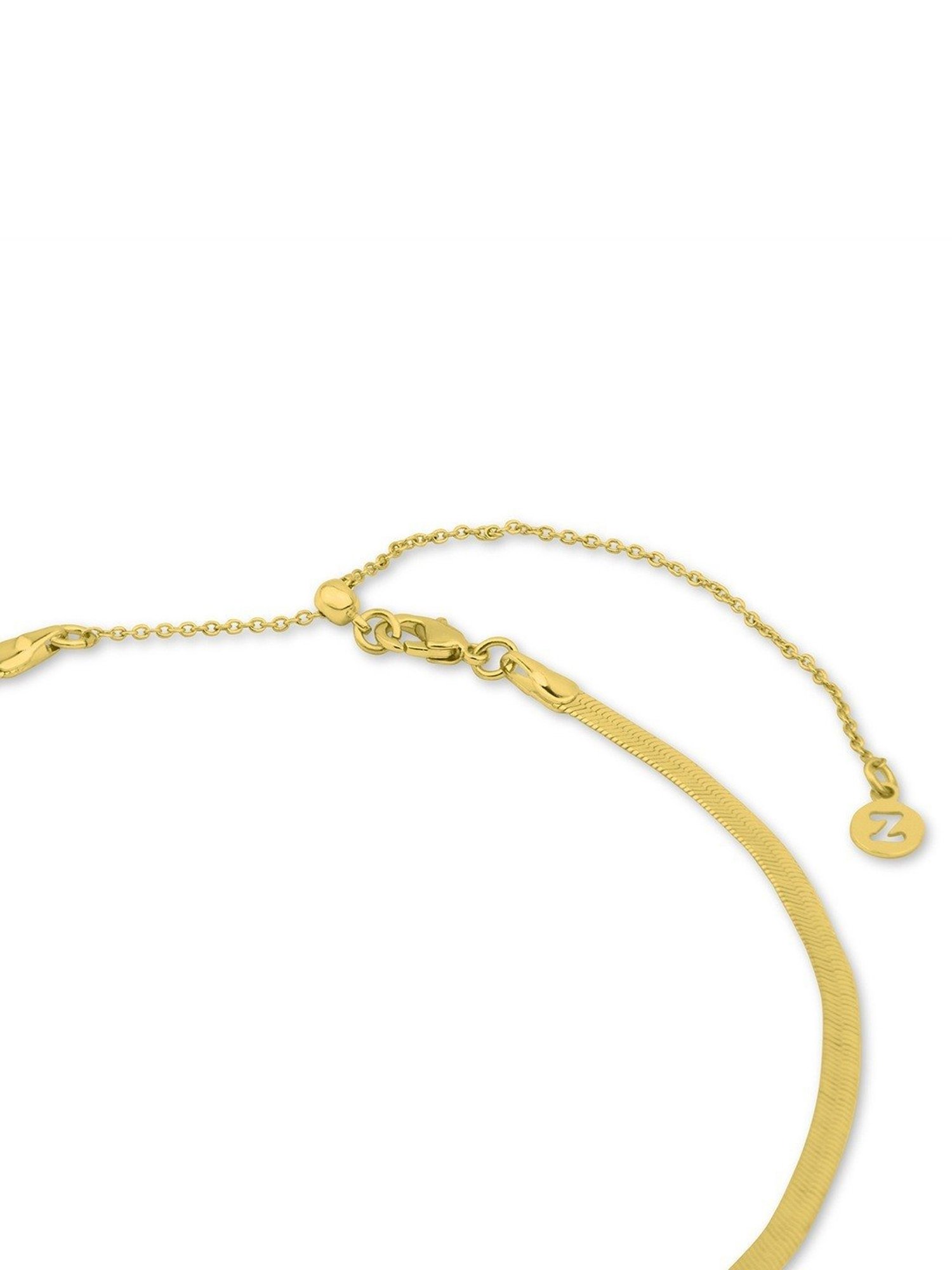 Accessorize London Real Gold-Plated Z Omega Necklace