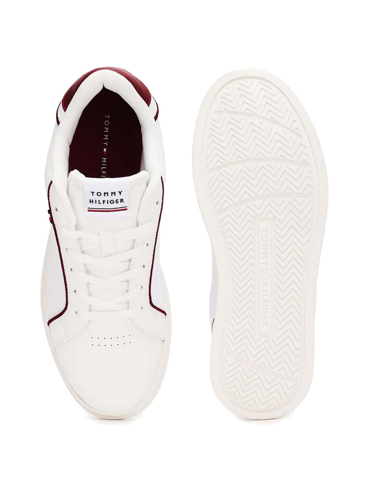 Tommy Hilfiger Men's White Casual Sneakers