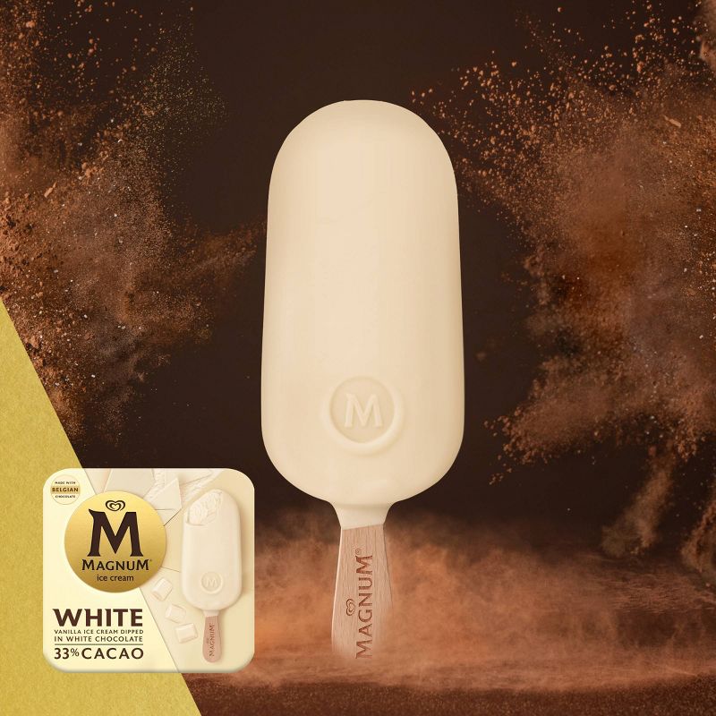 Magnum White Chocolate Ice Cream Bars - 3ct