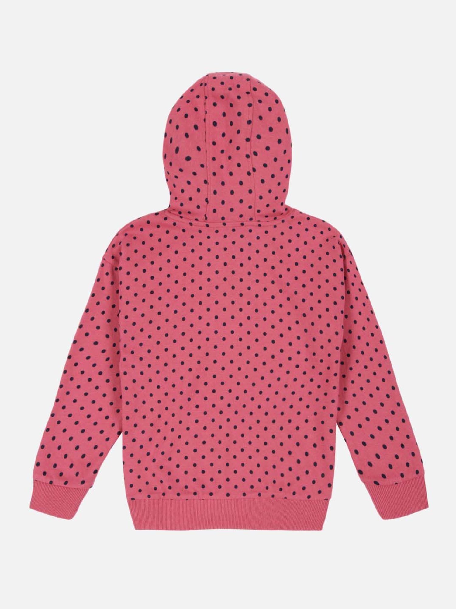 Plum Tree Girls Lovely Pink Cotton Printed Full Sleeves NA Sweatshirt