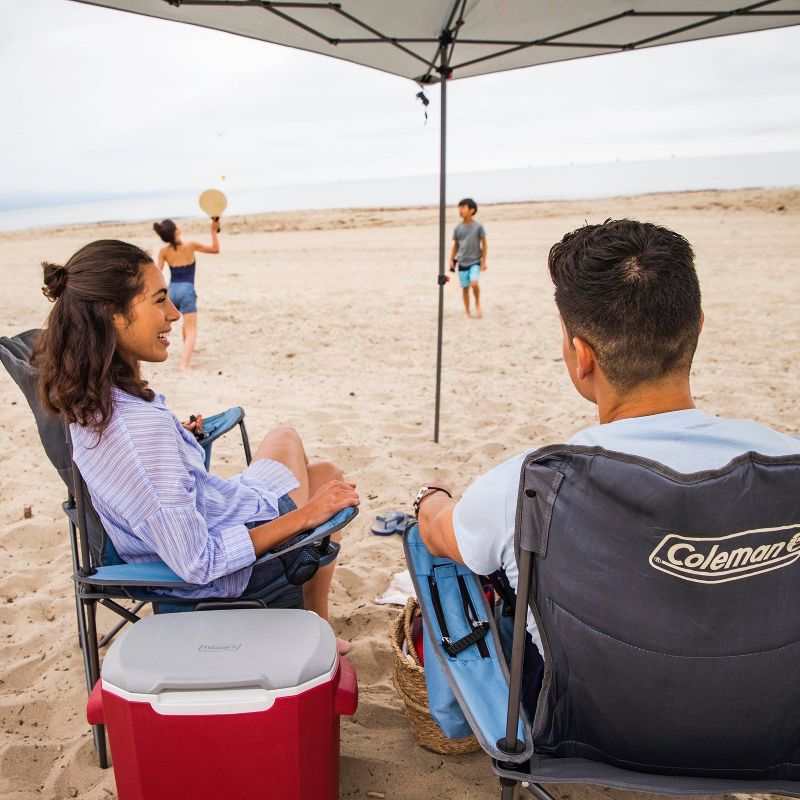 Mac Sports Heavy Duty Collapsible Folding All Terrain Beach Wagon, Red and Grey