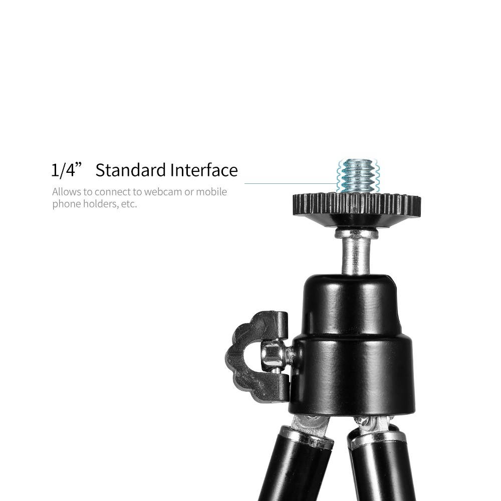 Portable Mini Webcam Tripod for Smartphone Lightweight Flexible Web Camera Desktop Support Stand Phone Holder Table Stand