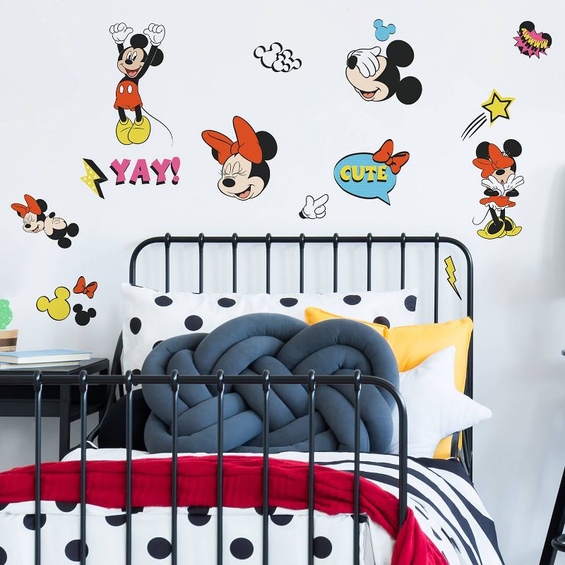 Mickey and Minnie Peel and Stick Wall Decals - RoomMates