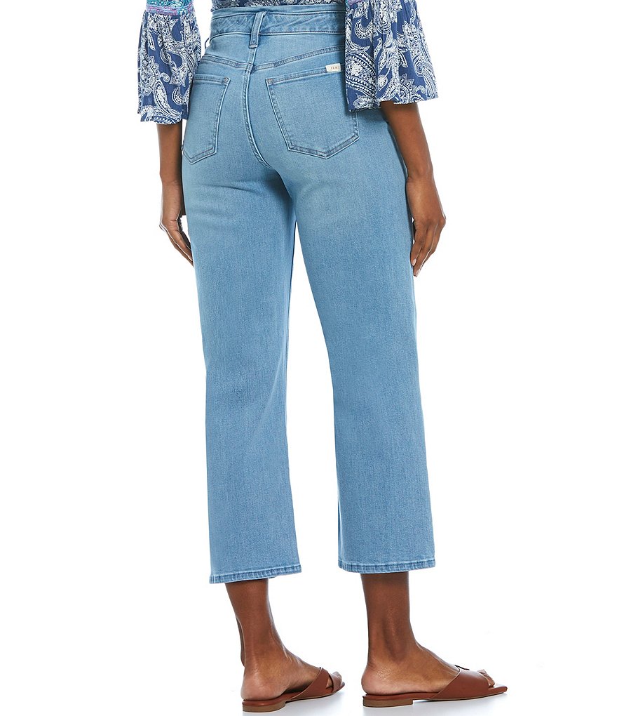 JEN7 by 7 for All Mankind Sash Tie Belt Wide-Leg Crop Jeans