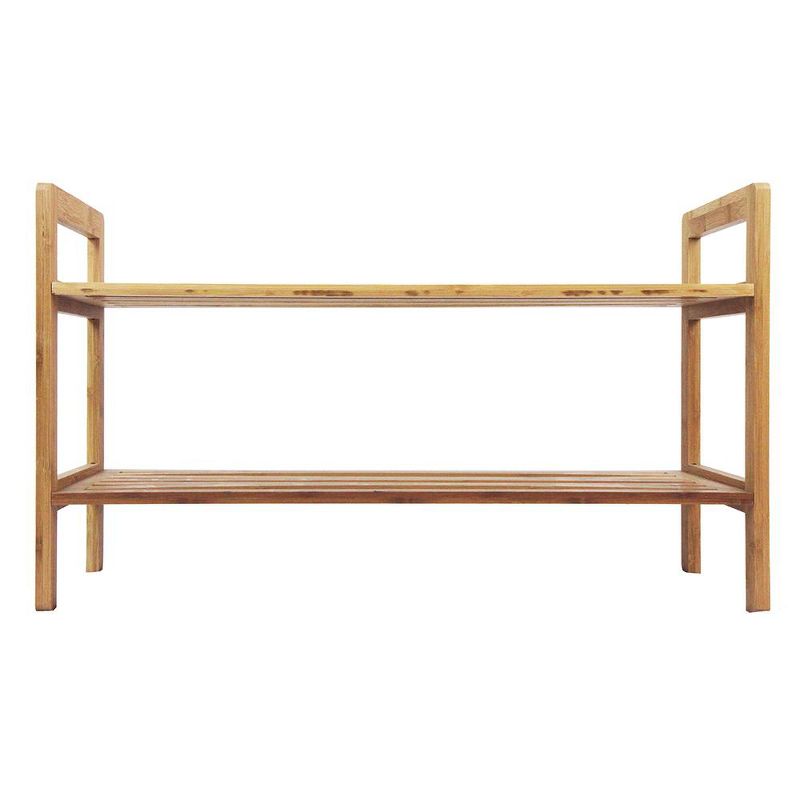 Oceanstar 2 Tier Bamboo Shoe Rack