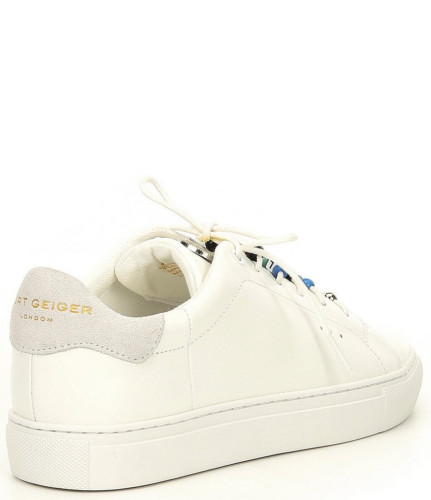 Kurt Geiger London Lane Rainbow Beaded Detail Lace-Up Sneakers