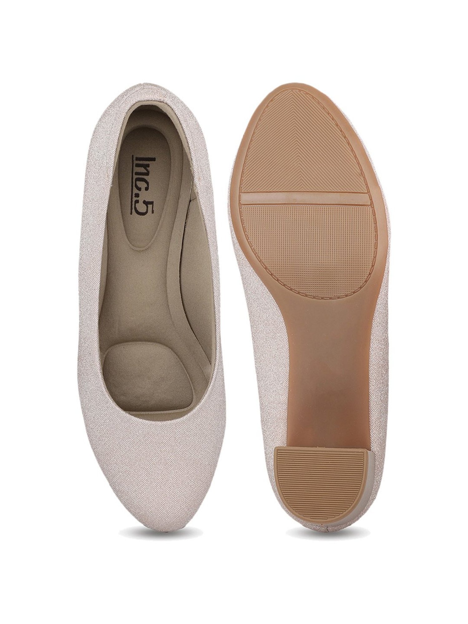 Inc.5 Women's Rose Gold Casual Pumps