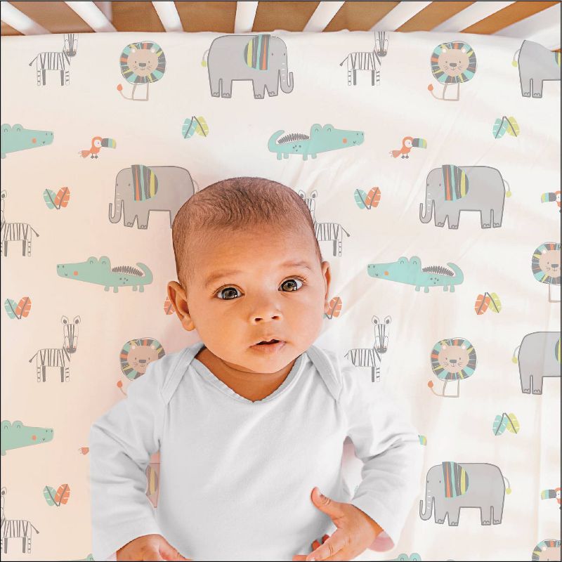 Aden by Aden + Anais Fitted Playard Sheet - Safari Babes