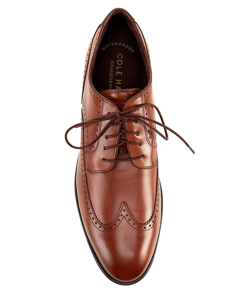 Cole Haan Men's Dawson Leather Wingtip Lace Up Oxfords