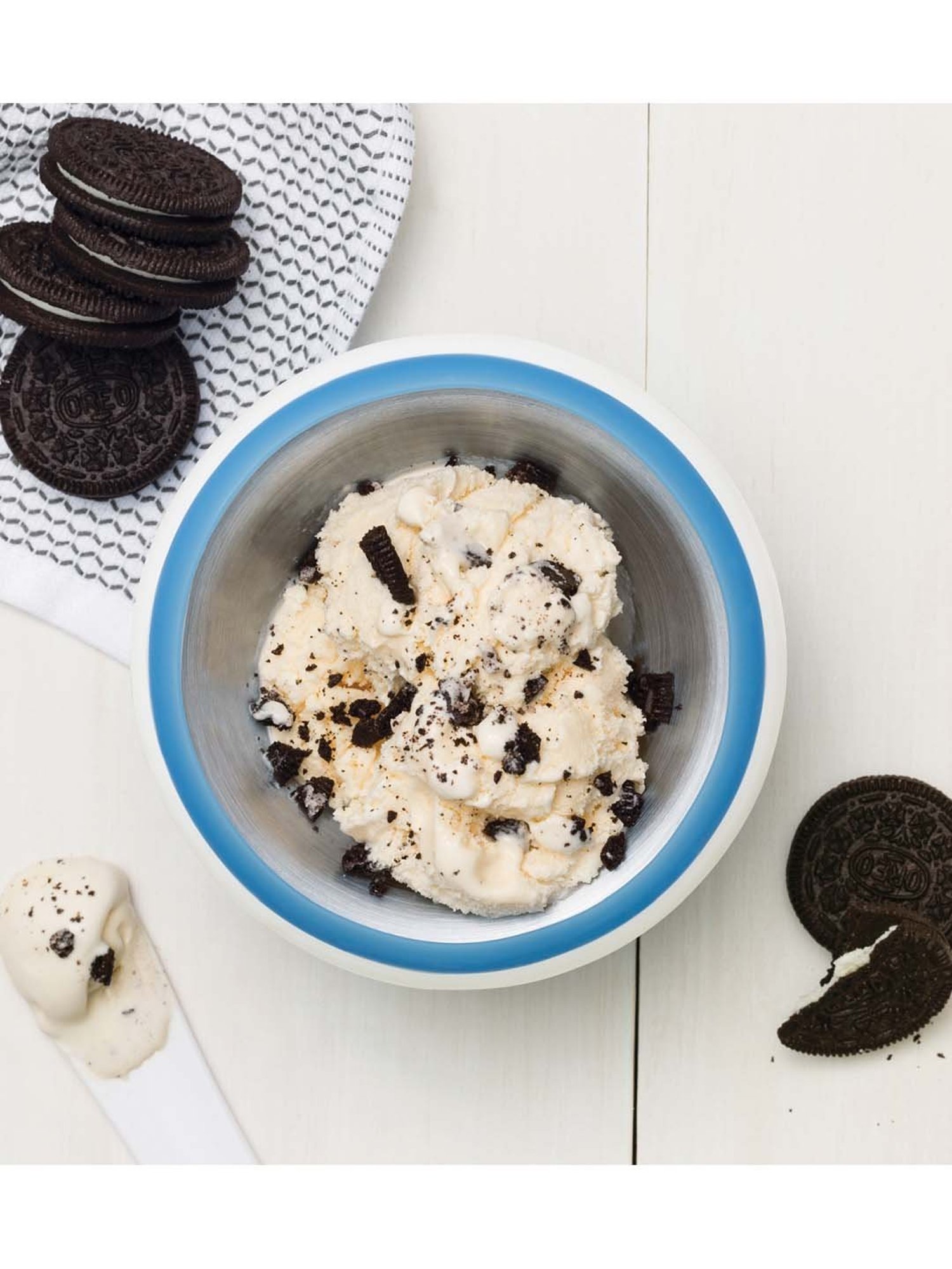 Zoku Blue Stainless Steel 13.8 cm Ice-Cream Maker (0.147 L) - Set of 1