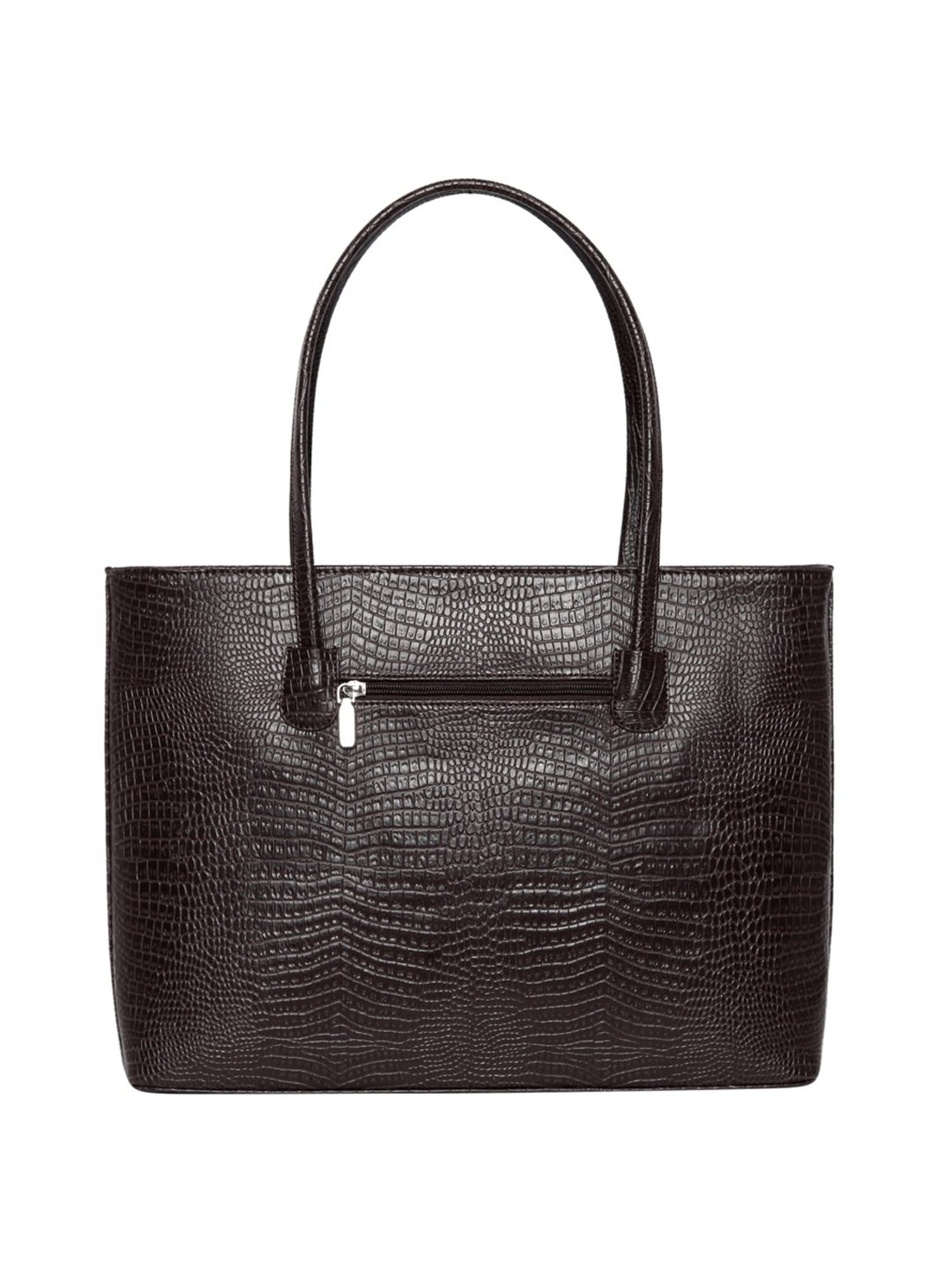 Lino Perros Brown Textured Large Tote Handbag