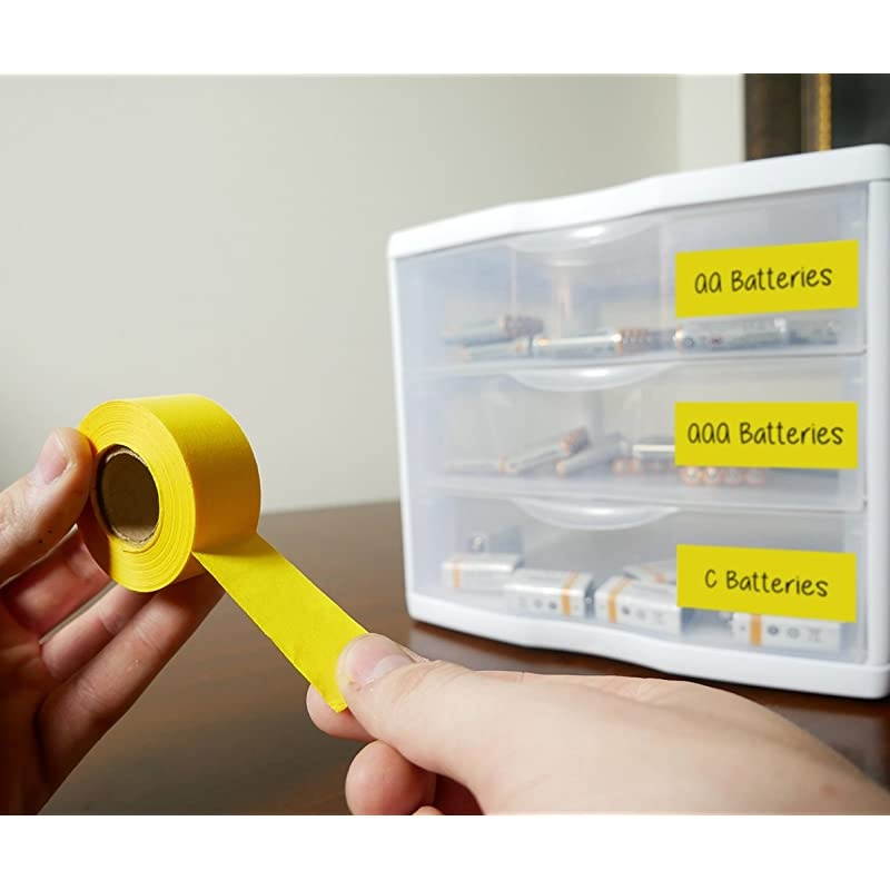 1 Inch Clean Remove ColorCode Tape 500 Inch Roll Yellow