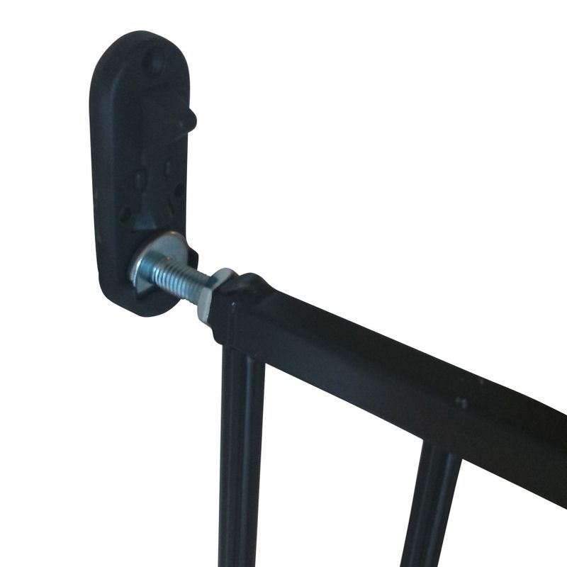 Scandinavian Pet Design Extra Tall 42 Inch Wall Mount Portable Animal Pet Safety Gate for Large and Small Dogs, Black