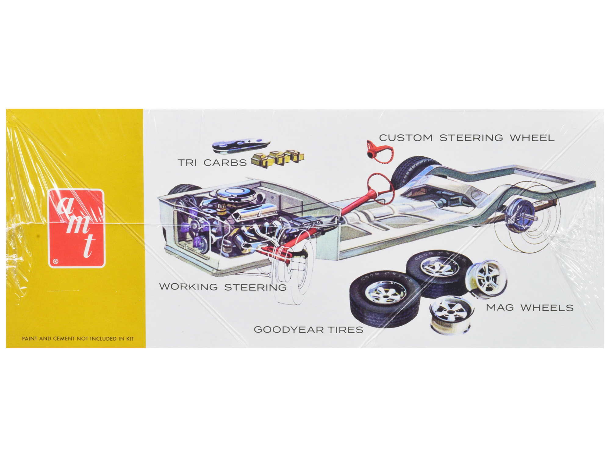 Skill 2 Model Kit 1967 Ford Mustang Shelby GT350 Black 1/25 Scale Model by AMT