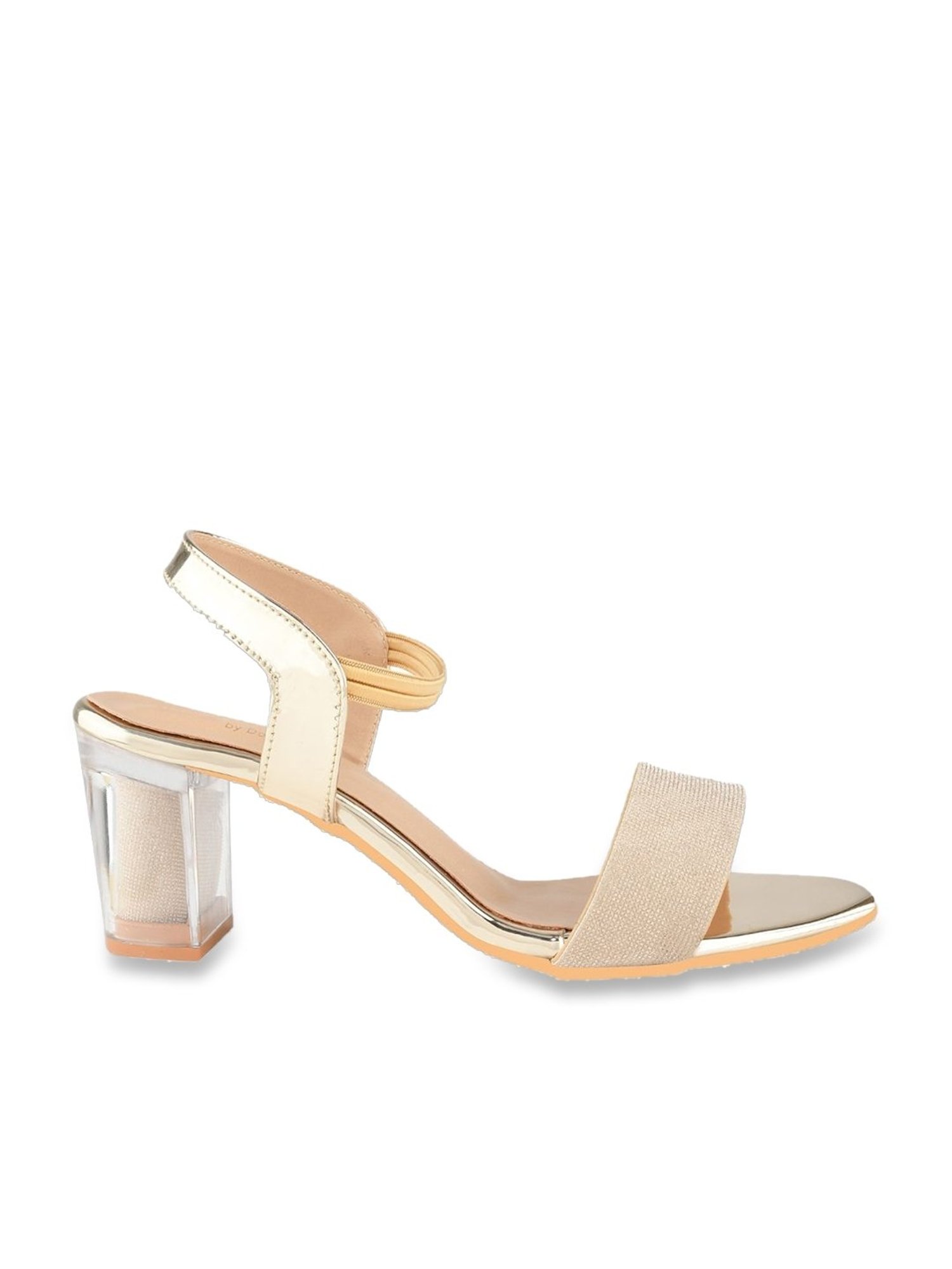 Shoetopia Women's Golden Ankle Strap Sandals