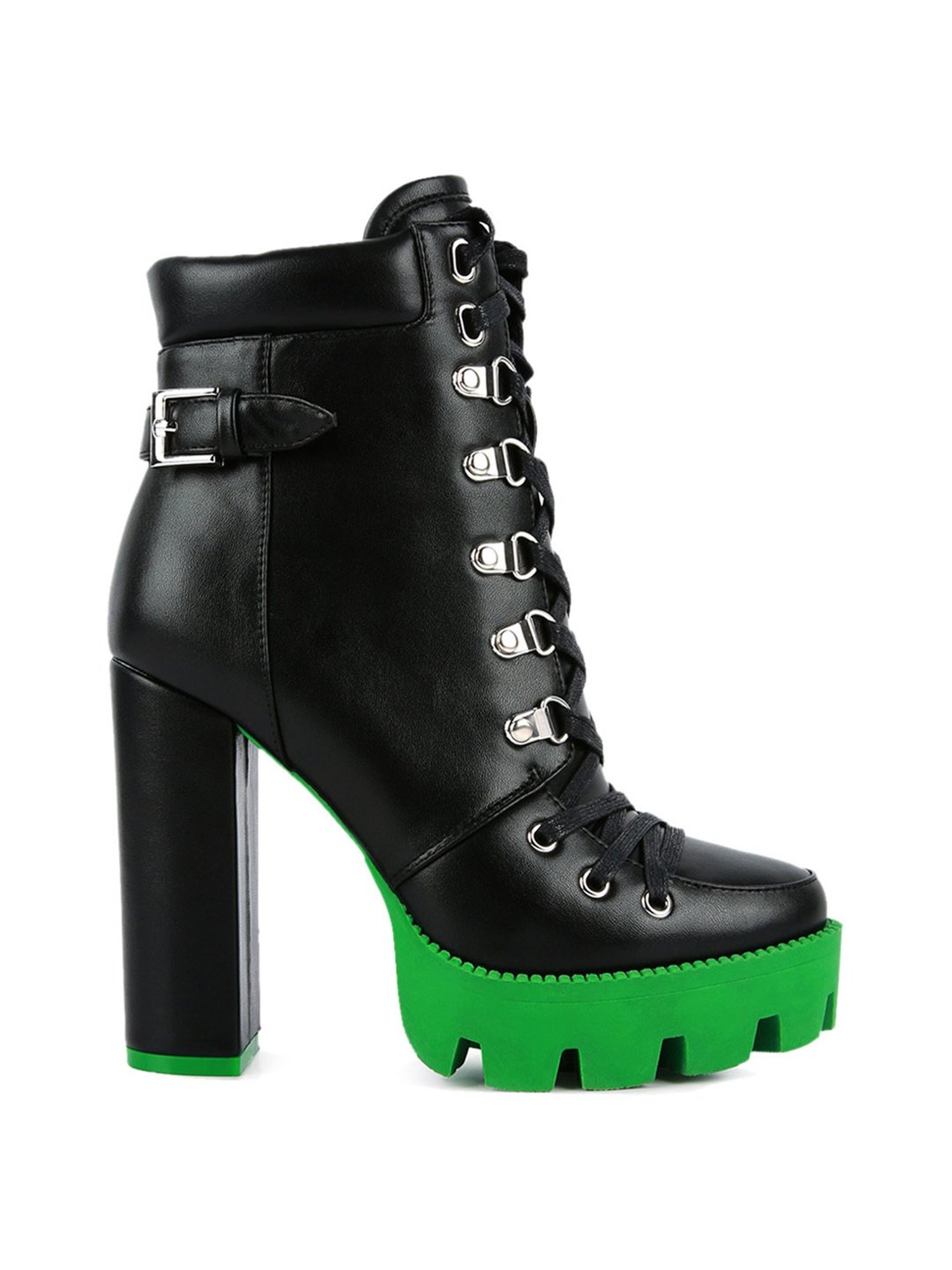 London Rag Women's Black Derby Boots