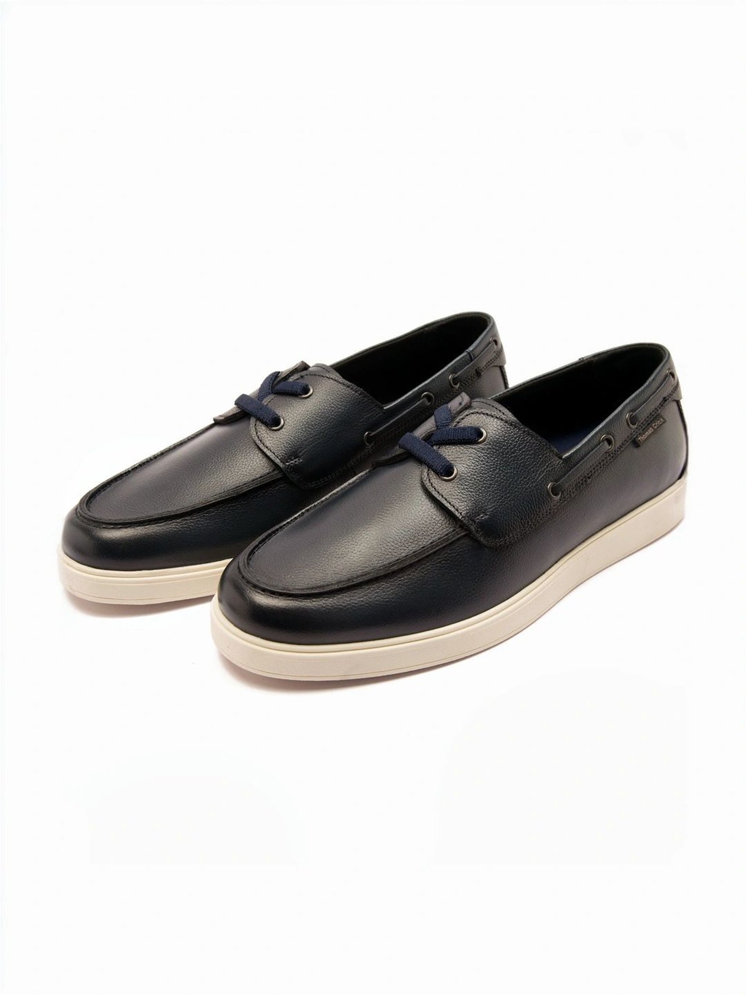 Thomas Crick Men's Navy Boat Shoes