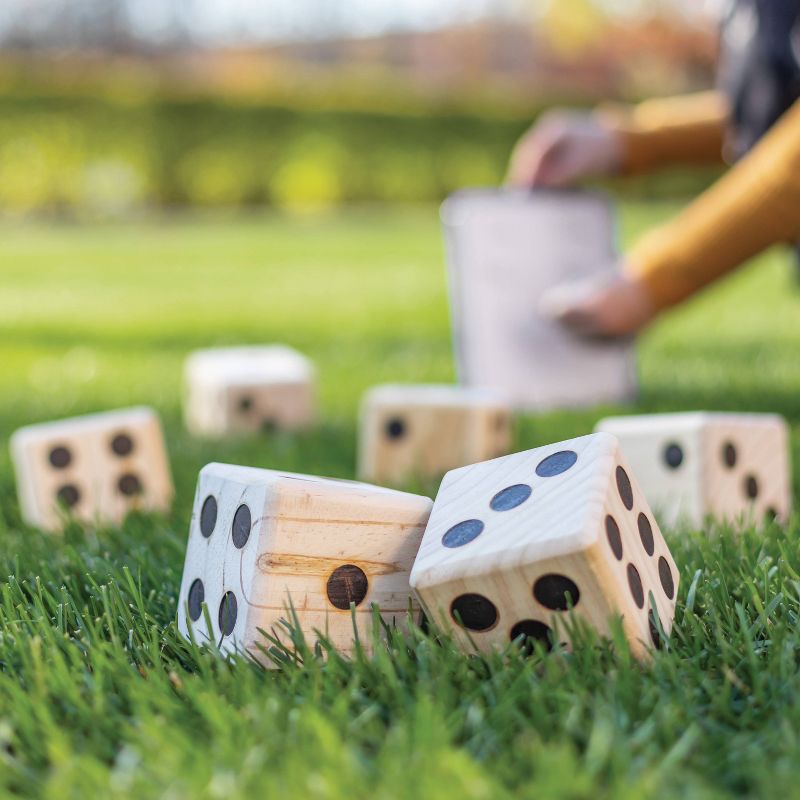 Beyond Outdoors Wooden Yard Dice Lawn Bowling Set