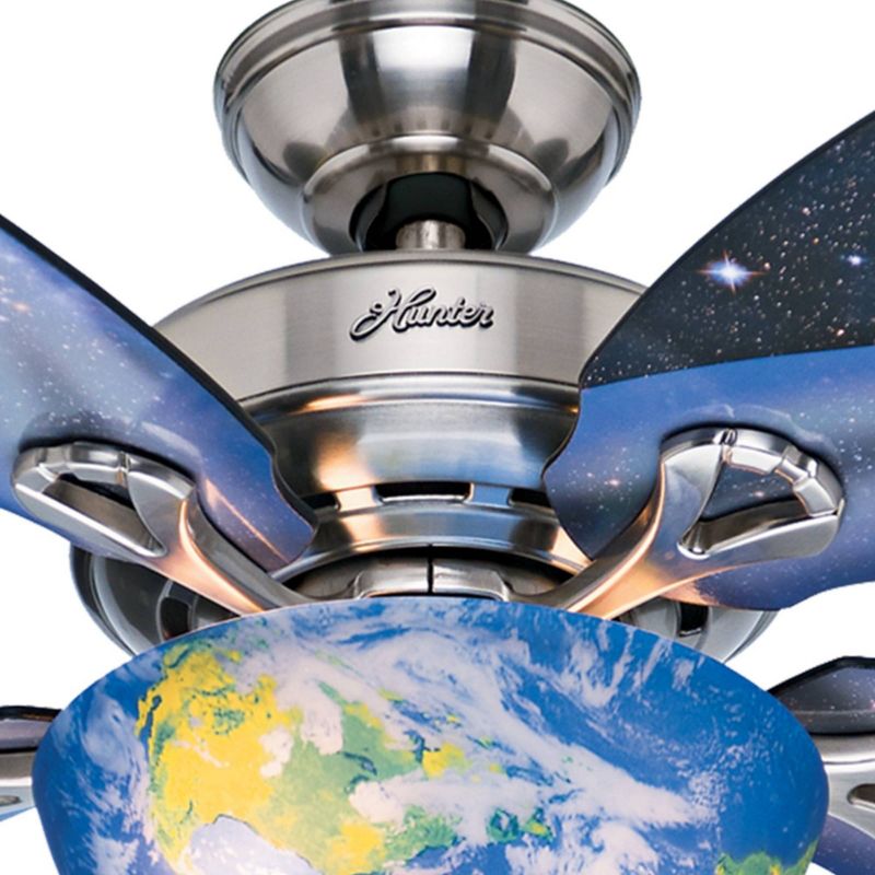 48" Discovery Ceiling Fan Nickel (Includes LED Light Bulb) - Hunter Fan