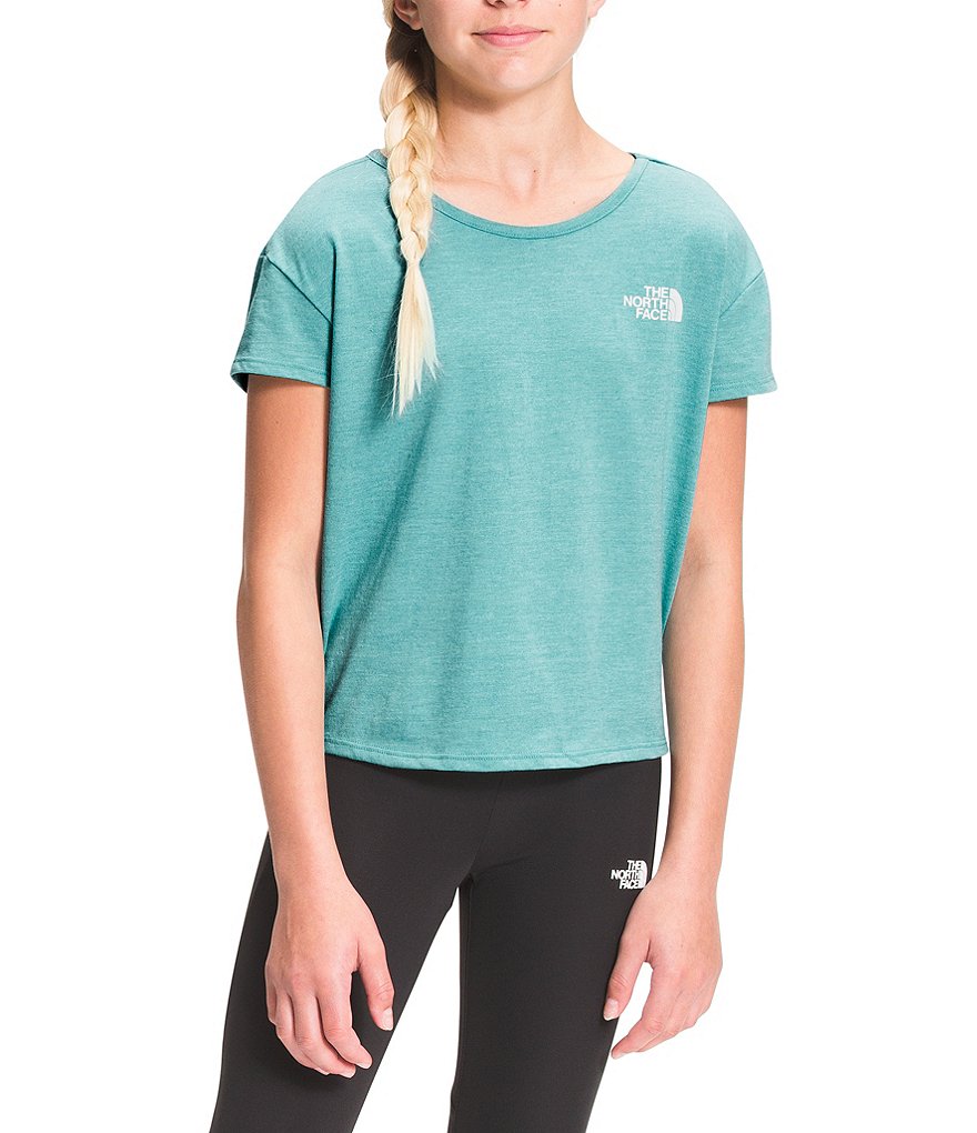 The North Face Little/Big Girls 5-18 Short-Sleeve Heathered Tri-Blend Tee