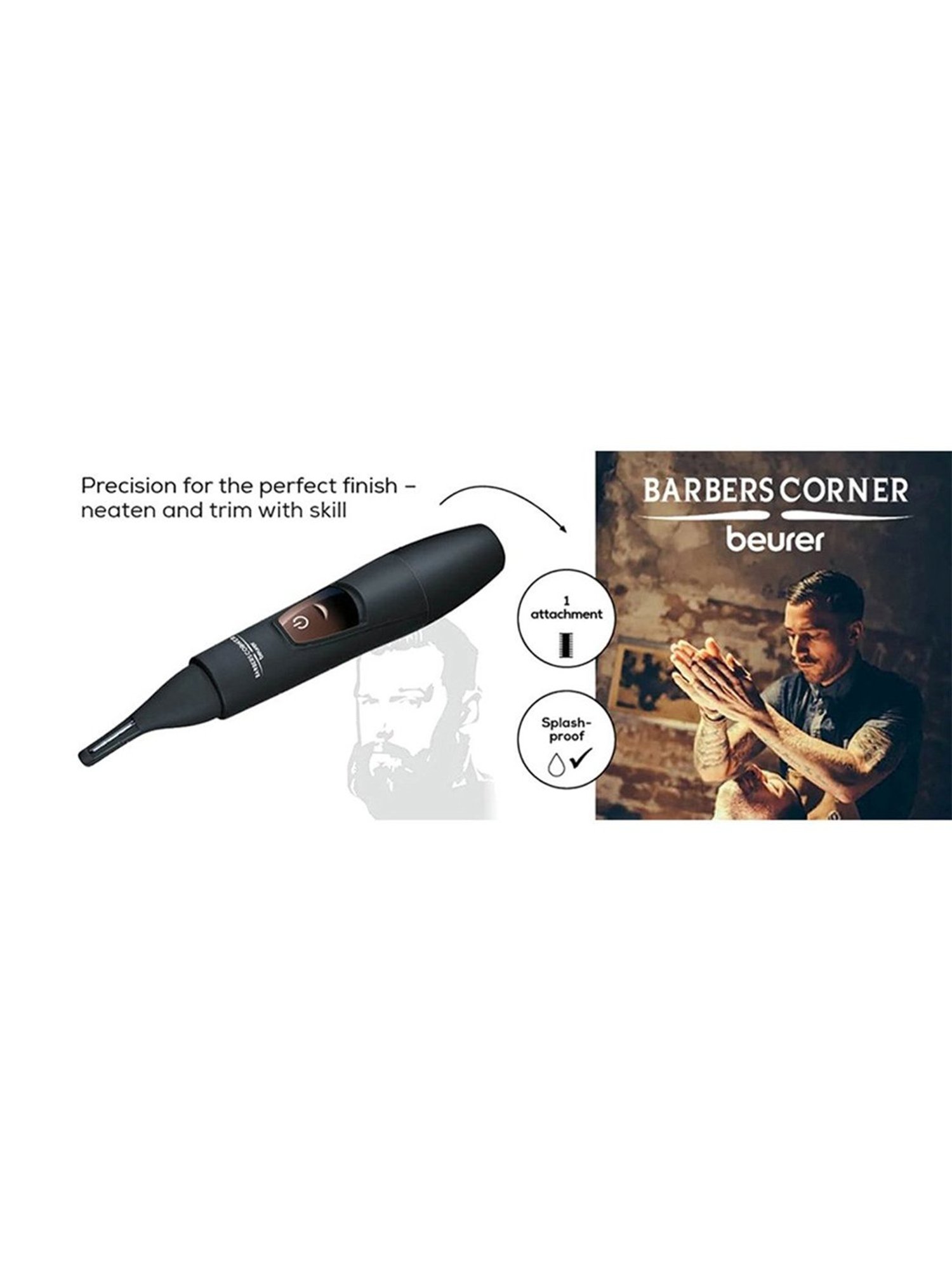 Beurer HR 2000 Precision Trimmer for Men (Black)