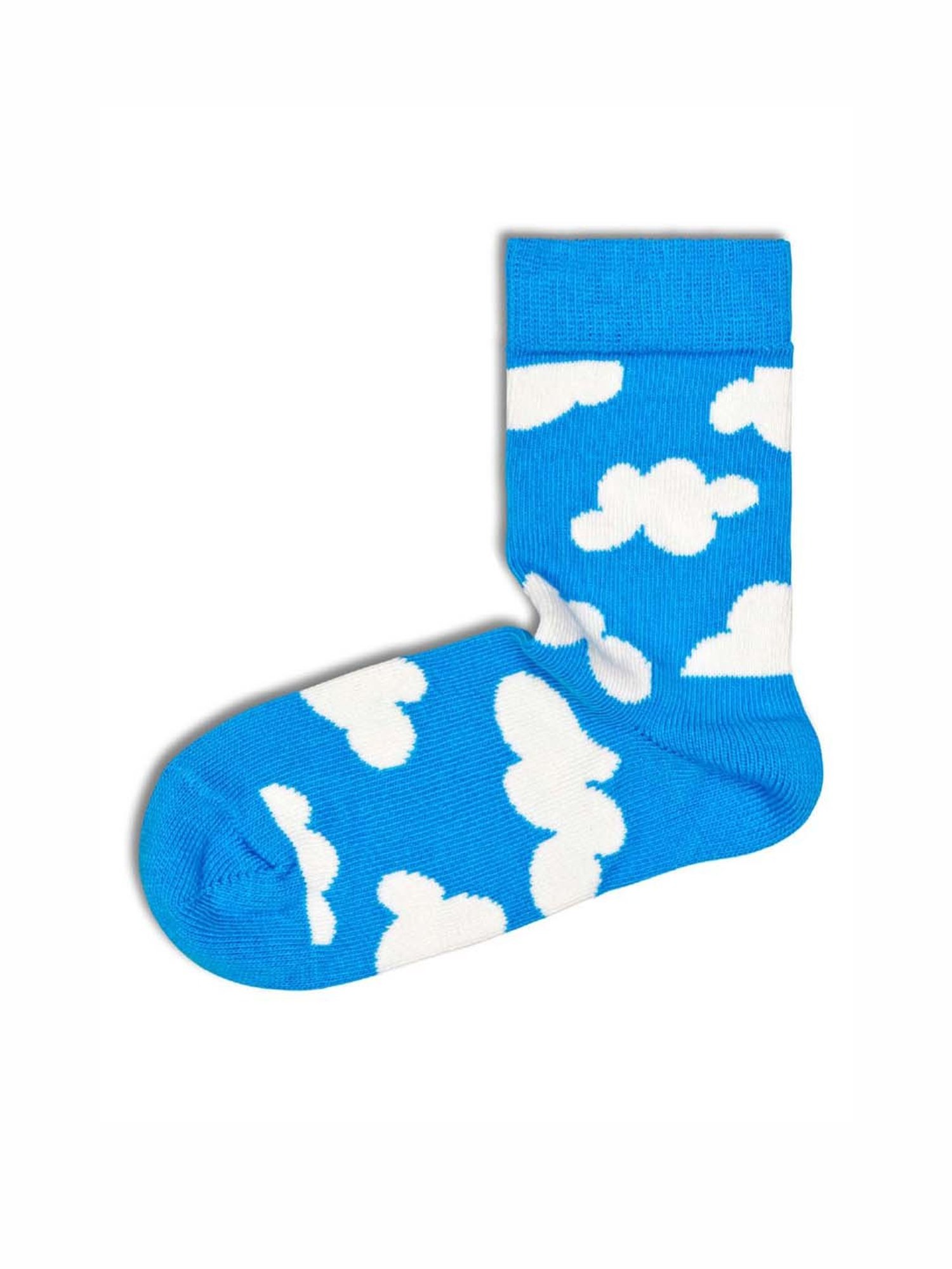 Happy Socks Kids Cloudy Blue Cotton Printed Socks (12-24M)