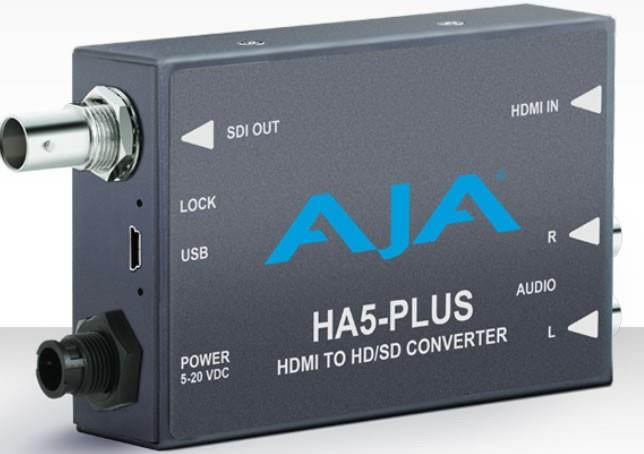 AJA HA5-Plus HDMI to 3G-SDI with DSLR format support