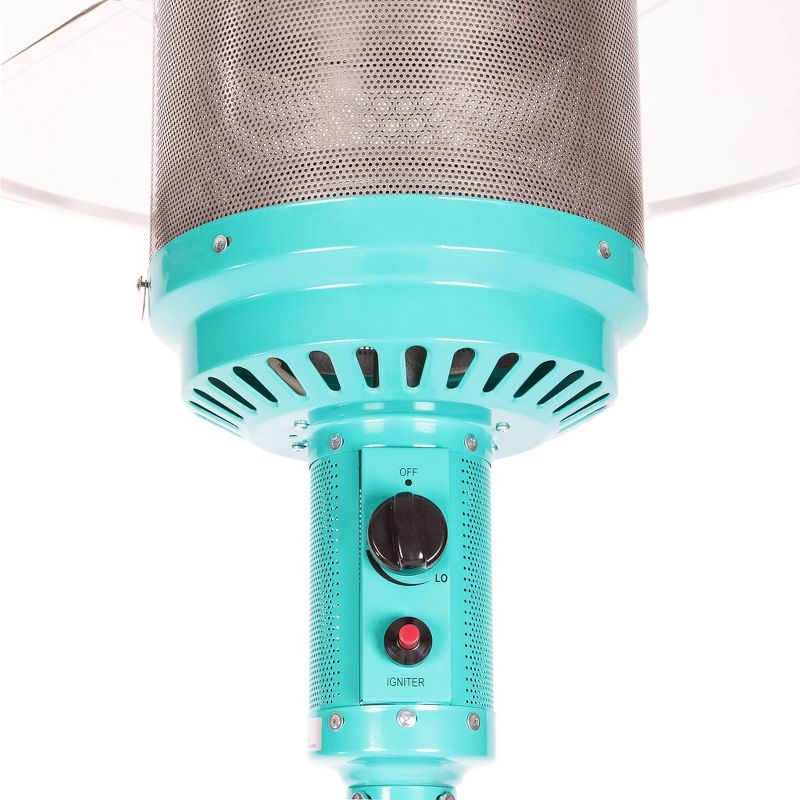 Aqua Blue Powder Coated Patio Heater - Fire Sense
