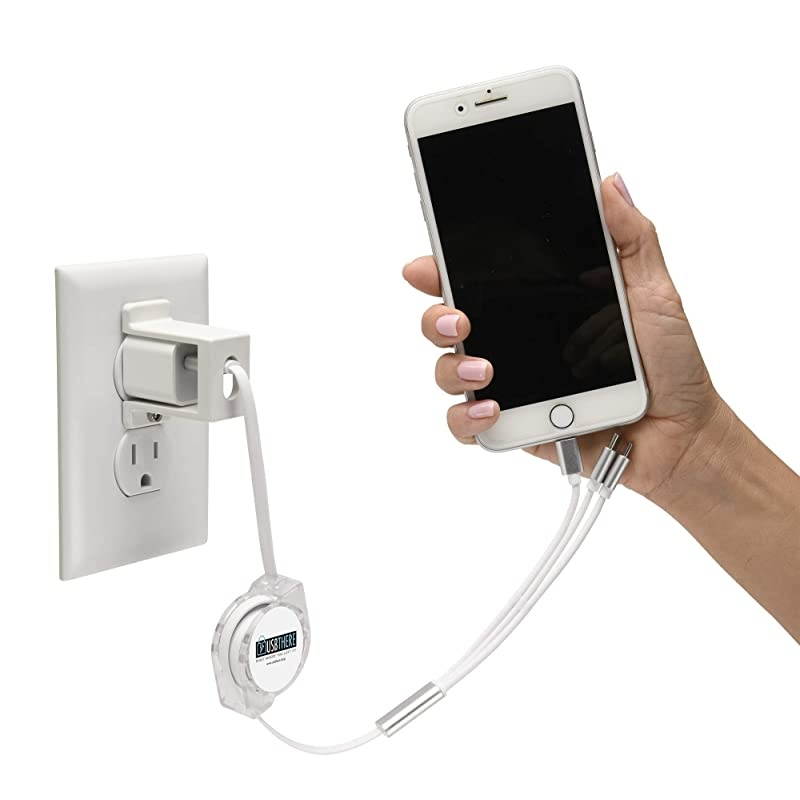 Cell Phone Charger Lock (2 Pack), Compatible with iPhone and Android, Keeps Cellular-Charging Cable and Cube Locked in Place