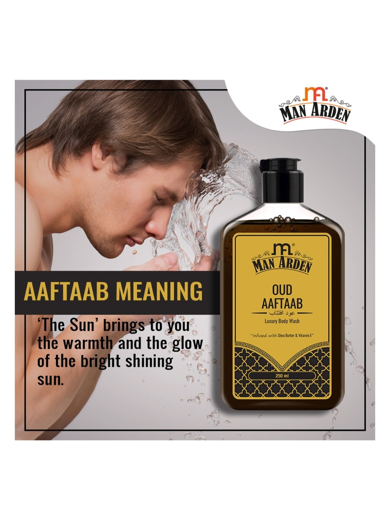 Man Arden Oud Aaftaab Luxury Body Wash - 250 ml